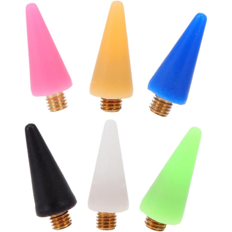 Hkhbjs 6Pcs Replaceable Wax Picker Heads For Nail Pen Waterproof Synthetic Material Nail Accessories