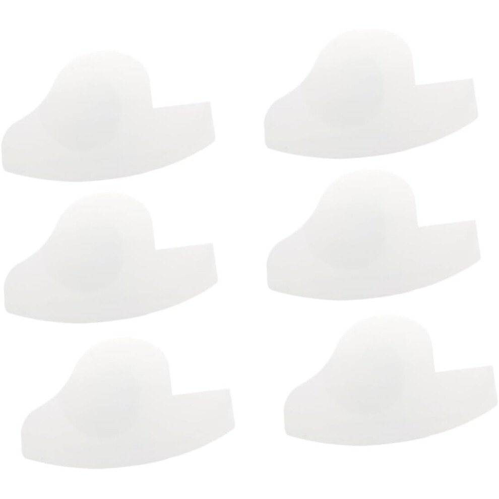Hkhbjs White 6Pcs Beard Guide Shaping Template Tools Hairline Drawing Mustache Lineup Stencil