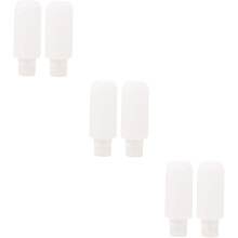 6 leere Reiseflaschen für Lotionen, flexibel zum Ausdrücken, für Shampoo und Make-up, ideal für unterwegs