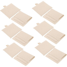 6er-Pack Schmuckbeutel mit Mikrofaserfutter, kleine Täschchen für Halsketten und Ohrringe