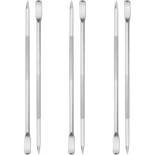 Lot de 6 stylos à café artistiques en acier inoxydable, faciles à utiliser et de fabrication soignée.