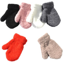 6 Paar Winterstrickhandschuhe, Vollfingerschutzhandschuhe für Jungen, warm und weich, Accessoires für kaltes Wetter