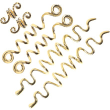 6pcs Dreadlock Accessories for Women Braids Hair Jewelry Hair Cuffs Rings Spirals Coils Spirals Braiding Jewelry