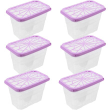 6 bucăți cutii de umiditate din plastic reutilizabile cu capac, recipiente portabile pentru dezumidificator
