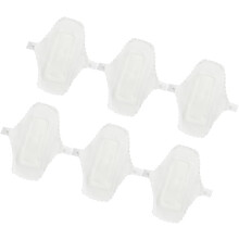 6pcs Washable Sanitary Pads with Button, Waterproof Cloth Material, Reusable 2-3 Times