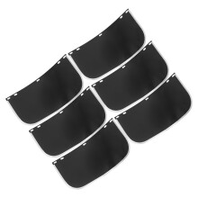 6pcs Welding Protective Visor Set 1.0mm Aluminum Edged Black Lens, Anti-fog Safety Shield for Grinding