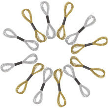 12 Stränge Metallic-Stickgarn, Gold und Silber, 8 m, 12-fädig, Kreuzstichzubehör