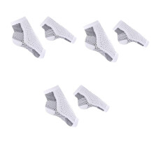 6 Paar Kompressionsstrümpfe für Damen, Arbeitssocken, Sportsocken, elastische Knöchelunterstützung, Schwarz