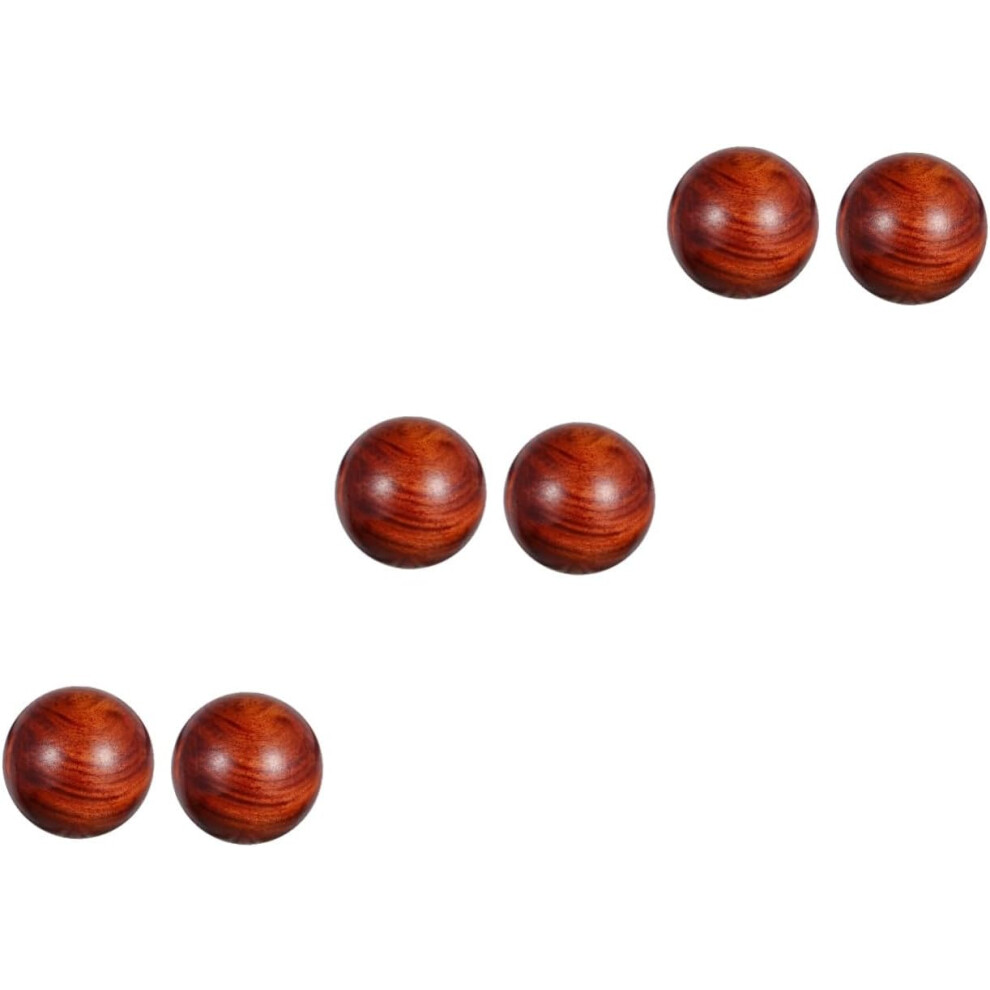 Hkhbjs 6Pcs Wooden Massage Balls Hand Acupoint Massage Ball Chinese Wenwan Ornament