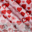 Rosa hjerte rund duk 60 tommer polyester 4