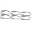 6pcs Portable Leg Lifter Strap Home Foot Loop para idosos feitos de poliéster resistente ao desgaste 1