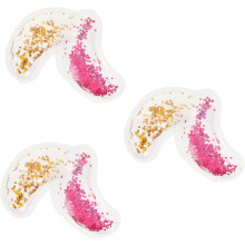 Lot de 6 patchs contour des yeux en gel en forme de U, rafraîchissants et réutilisables, pour le soin de la peau (couleur aléatoire).
