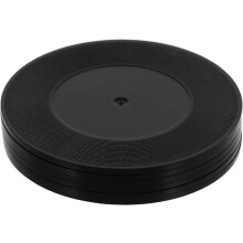 6er-Pack Vinyl-Schallplatten-Untersetzer für Getränke mit rutschfester Unterseite und Tischschutz