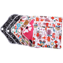 6pcs Reusable Washable Menstrual Pads Bamboo Charcoal Sanitary Towels Nursing Mat