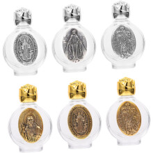 6 wiederbefüllbare Glasflaschen mit religiösem Design, auslaufsicherer Parfümspender für ätherische Öle, Reisebehälter für Weihwasser, schick
