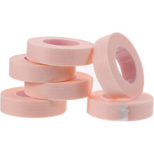 6 Rollen rosa Wimpernklebeband aus Wimpernverlängerungsklebeband, Stoffmaterial, Szenario