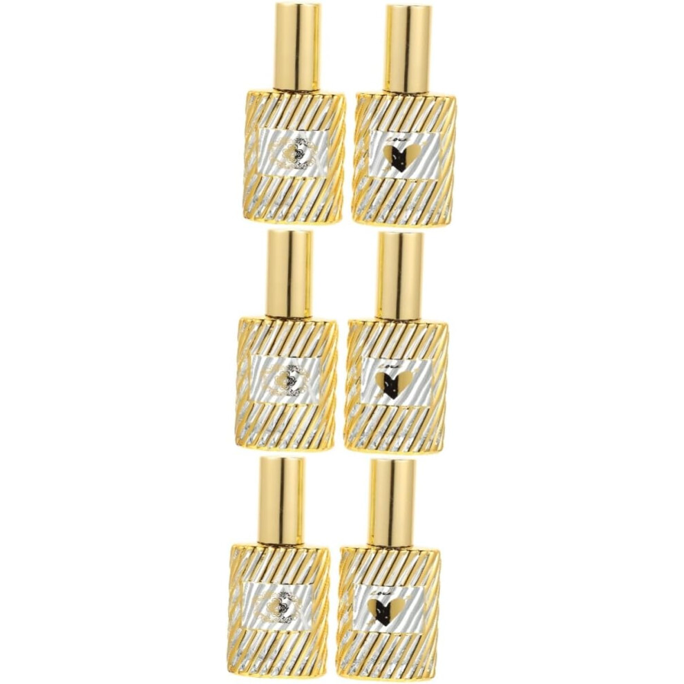 Hkhbjs 6Pcs Travel Liquid Dispensers Portable Perfume Sub Bottles Empty Glass Bottles
