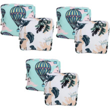 6pcs Reusable Period Bags Women Travel Sanitary Pads Bags Household Period Pouches Travel Accessories
