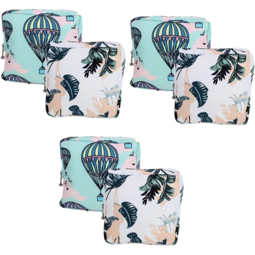 Hkhbjs 6Pcs Reusable Period Bags Women Travel Sanitary Pads Bags Household Period Pouches Travel Accessories