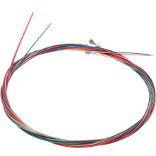 6 stk. fargede gitarstrenger stålkobber akustiske gitarstrenger erstatning robust lyd allsidig for spillere