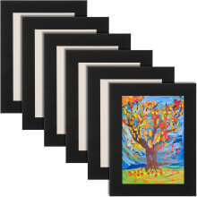 6er-Set Bilderrahmen (11 x 8,5 Zoll) aus dickem Papier, einfache Montage, formschön gestaltet für die Heimdekoration