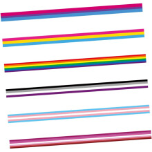 Regenbogenfarbenes Dekoband in verschiedenen Farben für Partys, Heimdekoration, Bastelarbeiten, Nähprojekte und Geschenkverpackungen
