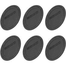 6 Stück 56 mm selbstklebende, hitzebeständige Gummiuntersetzer für Becher, schützen den Boden und verhindern ein Verrutschen.