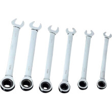 6-teiliges Set Torx-Doppelkopfschlüssel mit Ratschenmechanismus, gemischt für Mechaniker und Fahrradreparaturen