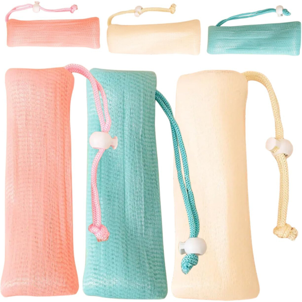 Hkhbjs 6Pcs Multi-Layer Mesh Soap Pouches For Shower Travel Toiletries Exfoliating Soap Bags Savers