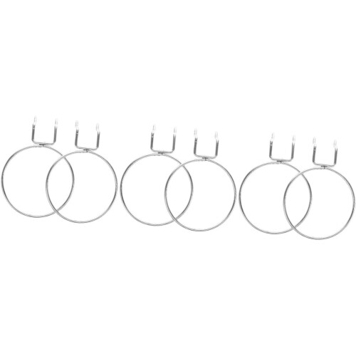 6 τεμάχια Peg Board Hook Pegboard Ring Hook Pegboard Organizer Wall