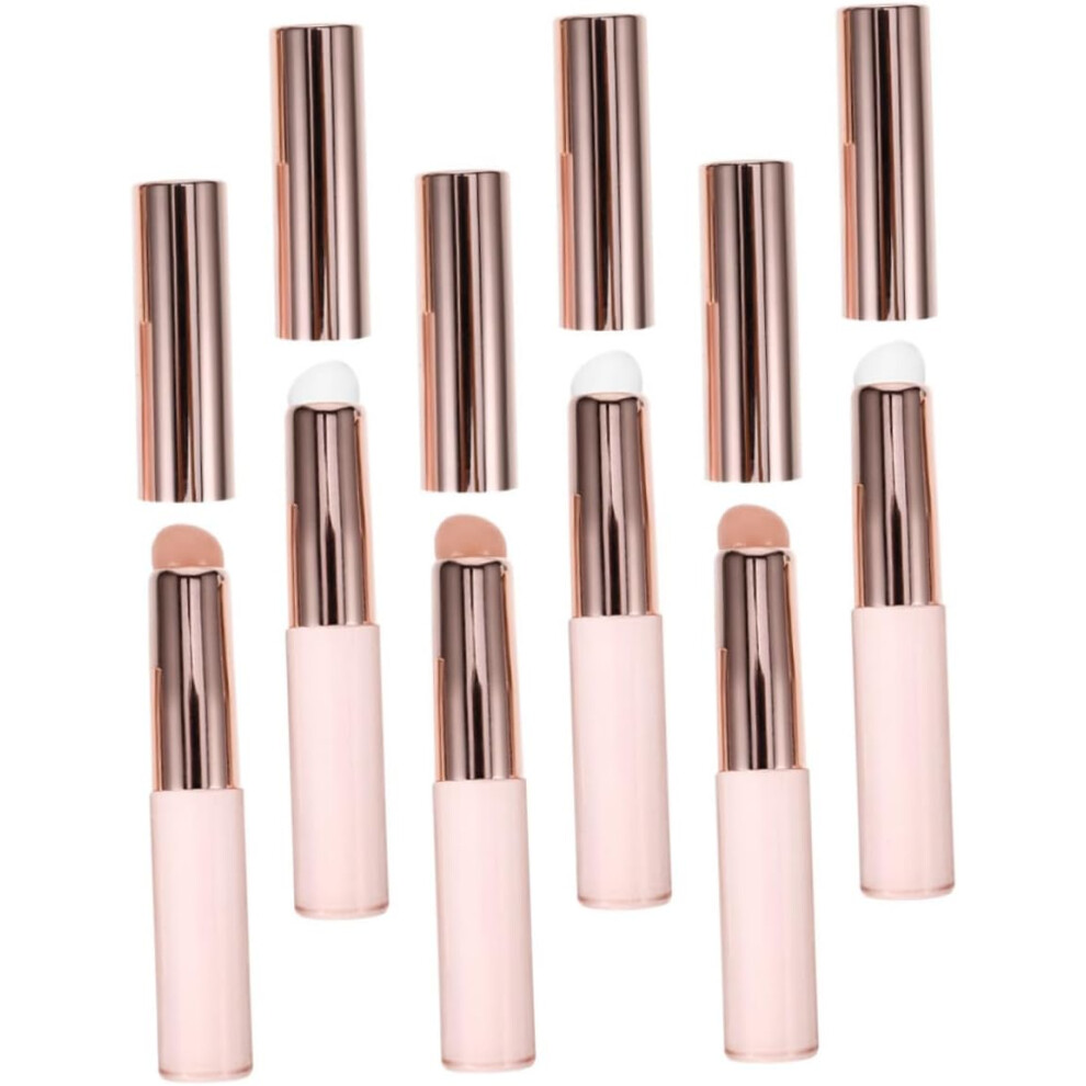 Hkhbjs 6Pcs Silicone Lip Brush With Caps For Women Portable Mini Lipstick Applicator