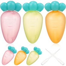 2 Sets Mini-Gewürzflaschen, Saucenflaschen, klassische Form, robust, aus PP und PE