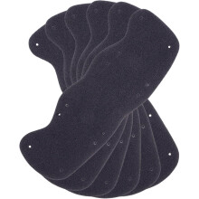 6pcs Hard Hat Sweatband Replacement Helmet Sweatbands Black Sponge Material High Performance