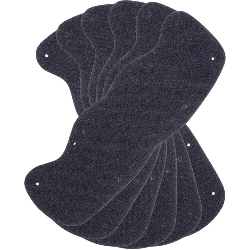 6pcs Hard Hat Sweatband Replacement Helmet Sweatbands Black Sponge Material High Performance