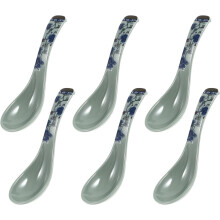 6er-Pack Haushaltslöffel, blau, robust, glatte Oberfläche, leicht zu reinigen, einfach