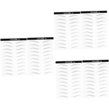 Kit de 6 patchs pour sourcils artificiels, autocollants pour sourcils, simulation de poils réalistes, facile à appliquer