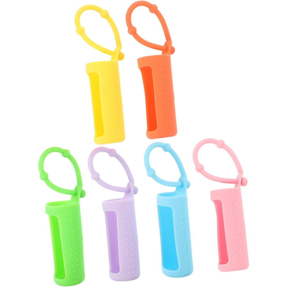 Hkhbjs Silicone Sleeve Protective Cover For Essential Oil Roller Bottles 6Pcs