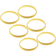 6 Stück elastische Metallarmreifen, dehnbare Armbänder für Damen und Herren, rutschfeste Ärmelhalter