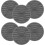 6pcs Silicone Coaster Set for Cups and Bottles, Round Dual-Sided Design Table Coasters 1