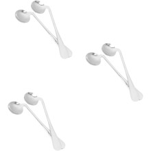 6pcs conveniente idosos utensílios portátil colher adaptativa design ergonômico pratos compactos de aço inoxidável