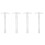 4pcs Shape Ruler Double Scale Ruler Plastic Measuring Drafting for School and Hobby Tools 1