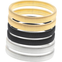 Stück elastische Ärmelhalter aus Metall für Damen und Herren, verstellbar, rutschfest, dehnbar, in Schwarz, Weiß und Gold