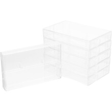 6er-Pack Aufbewahrungsboxen für Kassetten mit hoher Transparenz, aus elegantem ABS-Material und multifunktional