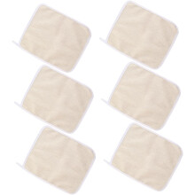 6er-Pack Peeling-Badetücher mit kurzen Schlaufen für schnelles Trocknen, auch als Rückenschrubber verwendbar