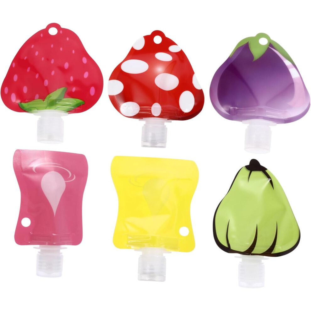 Hkhbjs 6Pcs Portable Lotion Bottle Travel Bottle Hand Empty Travel For Shampoo Cosmetic Dispenser For Wash And Portable