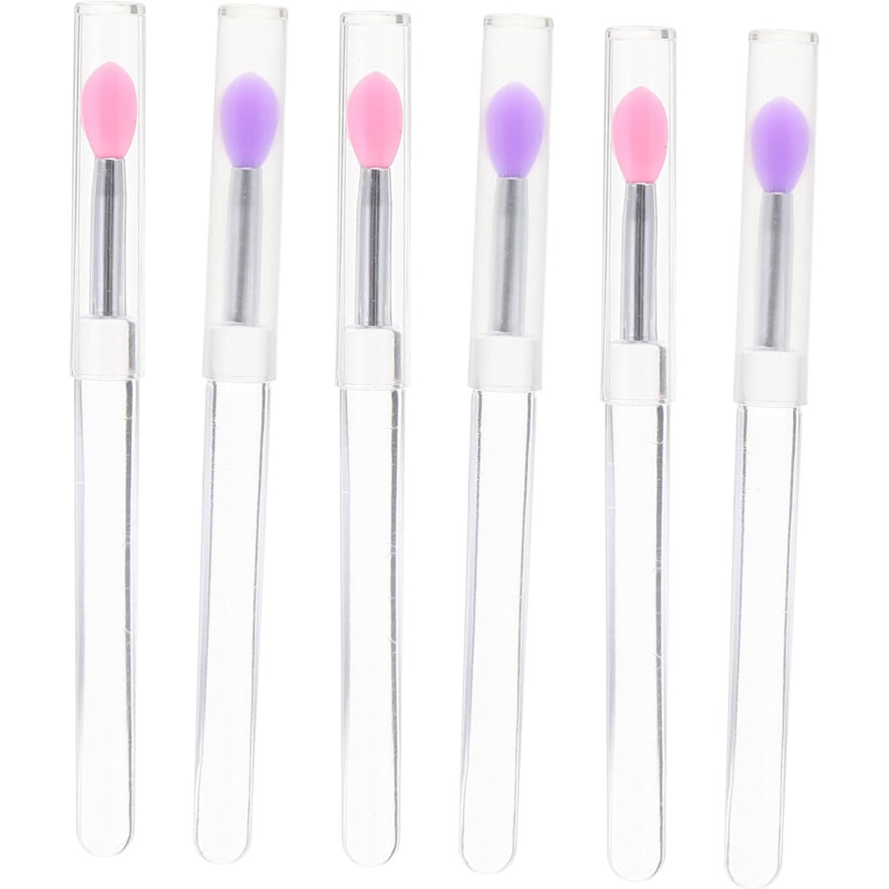 Hkhbjs 6Pcs Silicone Lip Mask Brush For Makeup Eyeshadow Applicator Lip Balm Applicator