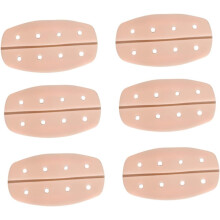 6pcs adesivo de silicone respirável almofadas de ombro anti-deslizante junta de correia invisível