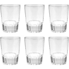 Ensemble de 6 verres à vin et verres à shot en cristal trempé épais au design unique
