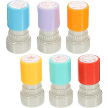 Ensemble de 6 tampons pour enseignants (correction en classe) – Tampons d'encouragement et de commentaires en anglais