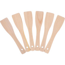 Mehrzweck-Holzspatel, Butterspatel, klein, aus Buchenholz, schonend zu Oberflächen, zum Abschaben von Butter